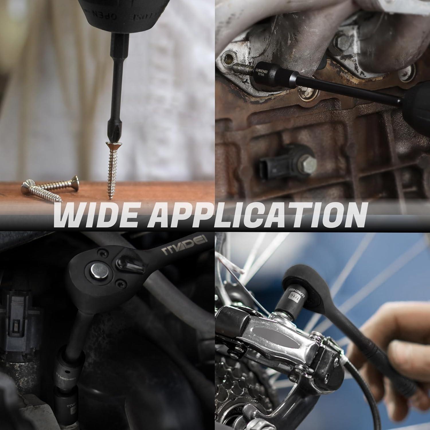 Juego de Enchufes y Destornilladores LLNDEI 38PCS SAE