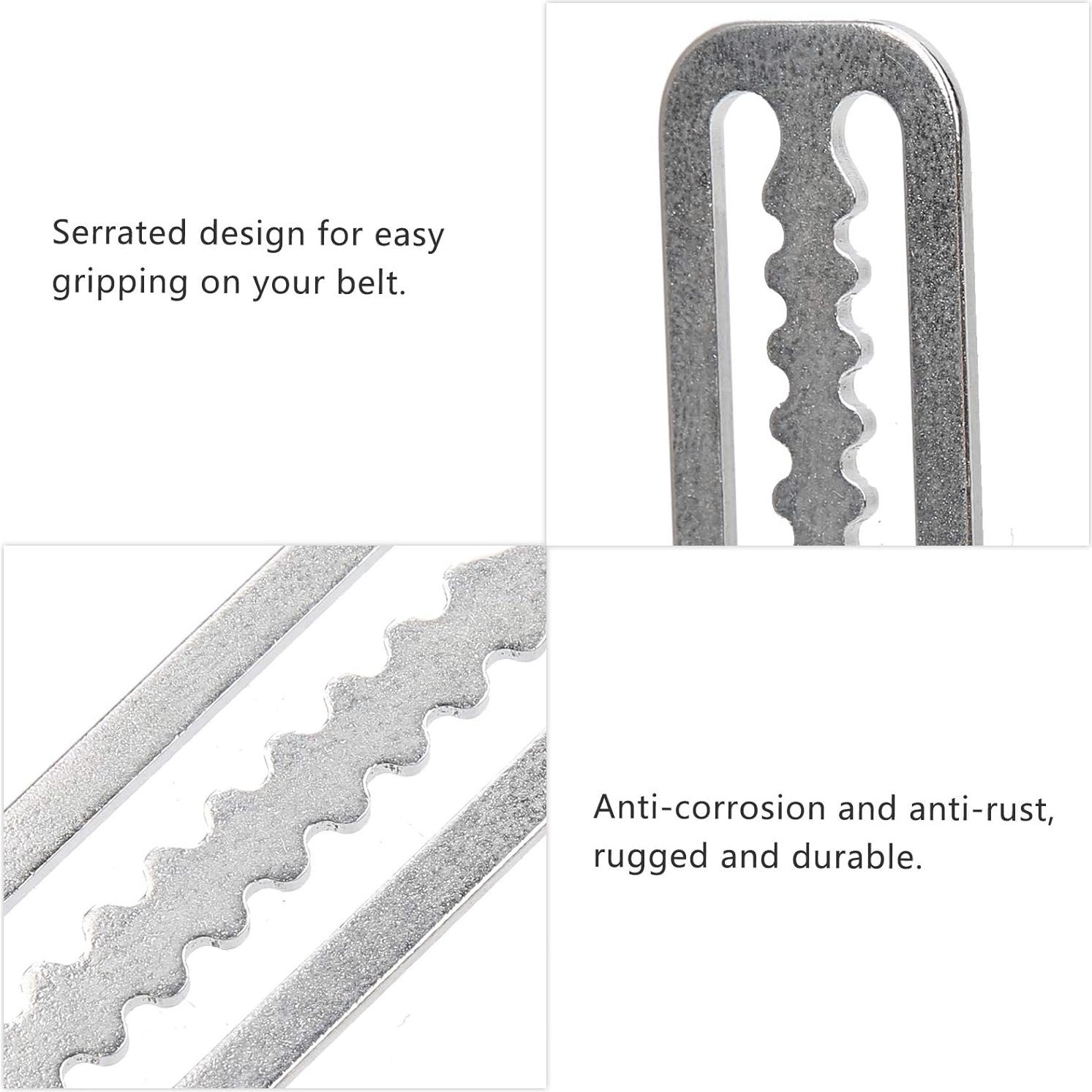 Retenedor de Cinturón de Peso XHIKOWAT 4 Piezas Acero Inoxidable