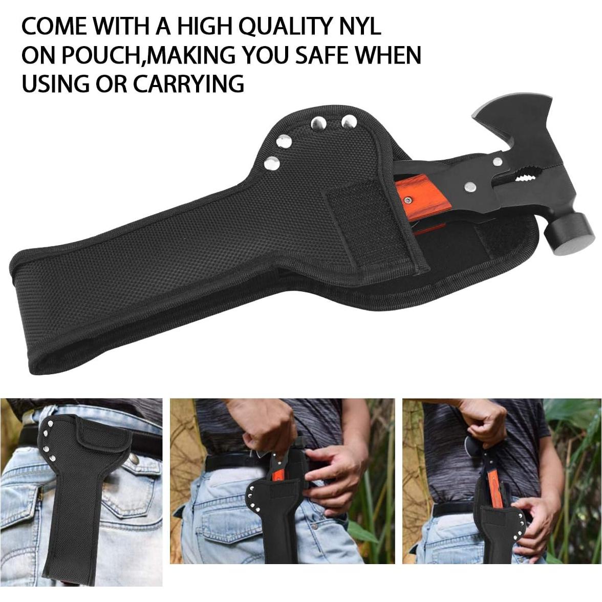 Multiherramienta Hacha QuntionSt con Mango de Madera