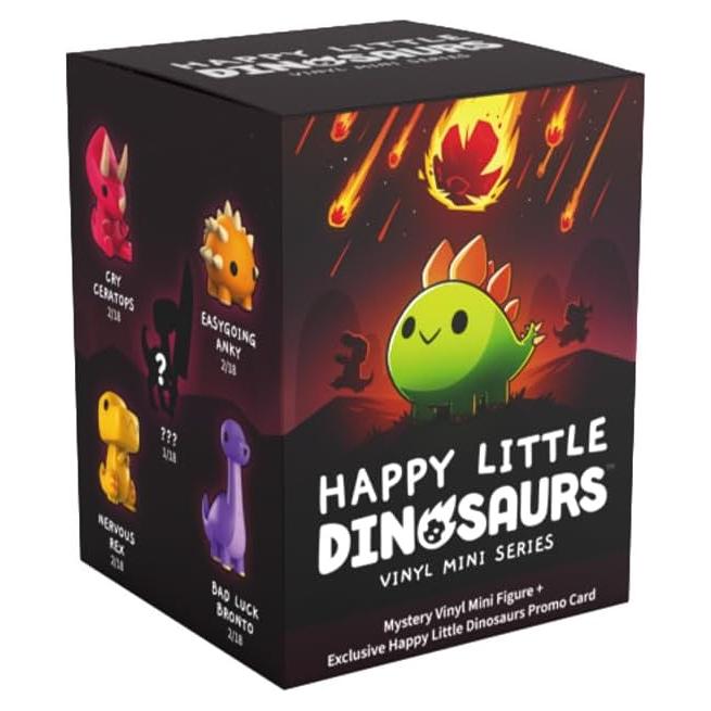 Figuras Mini de Vinilo TeeTurtle Dinosaurios Felices