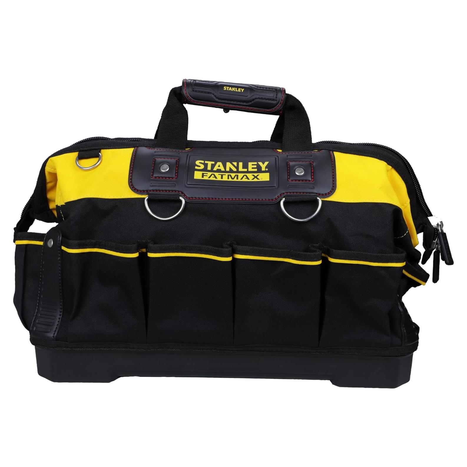 Bolsa de Herramientas Stanley FatMax 46 cm, 600 Denier, Negro/Amarillo