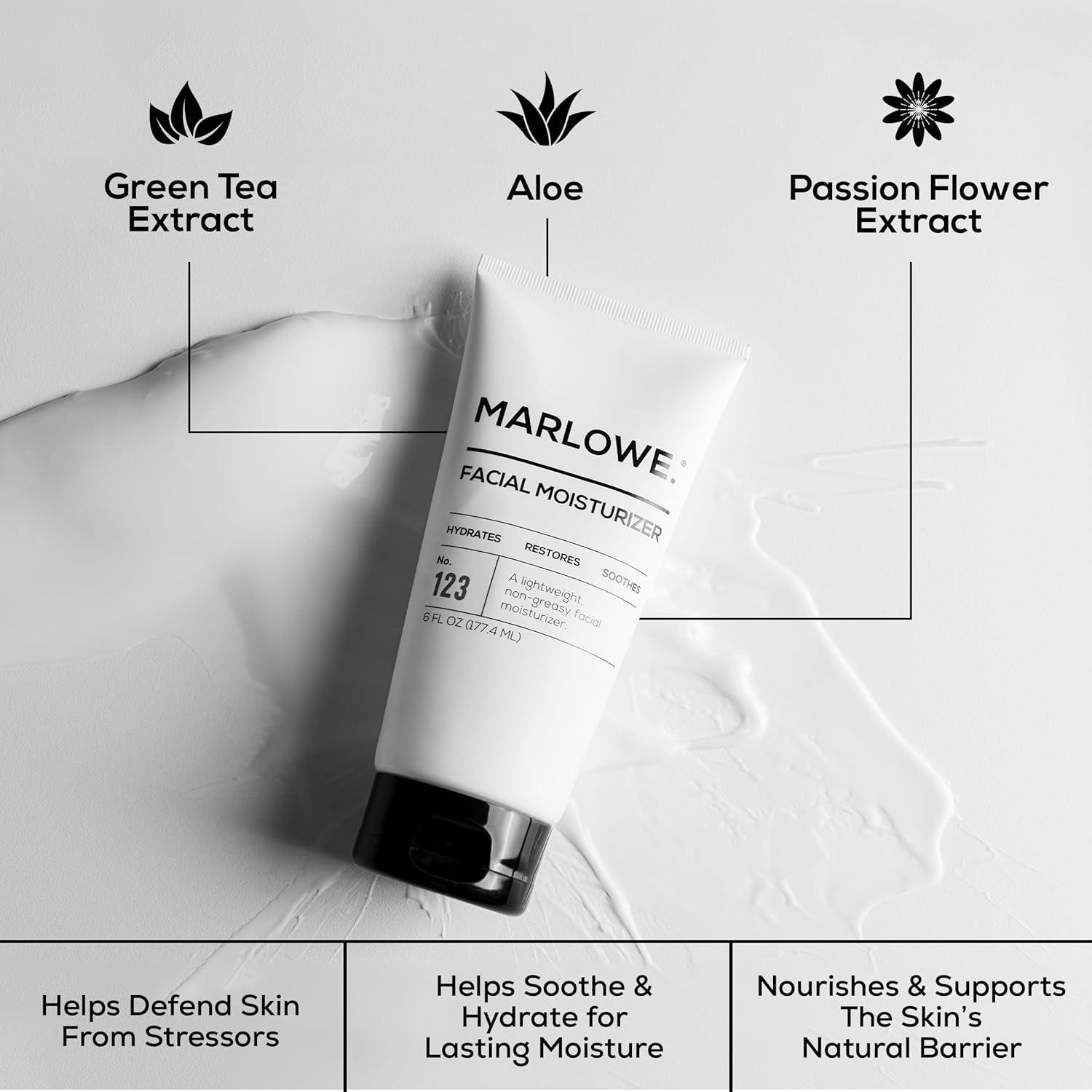 Kit de Cuidado Facial MARLOWE. Jabón Exfoliante, Limpiador y Hidratante