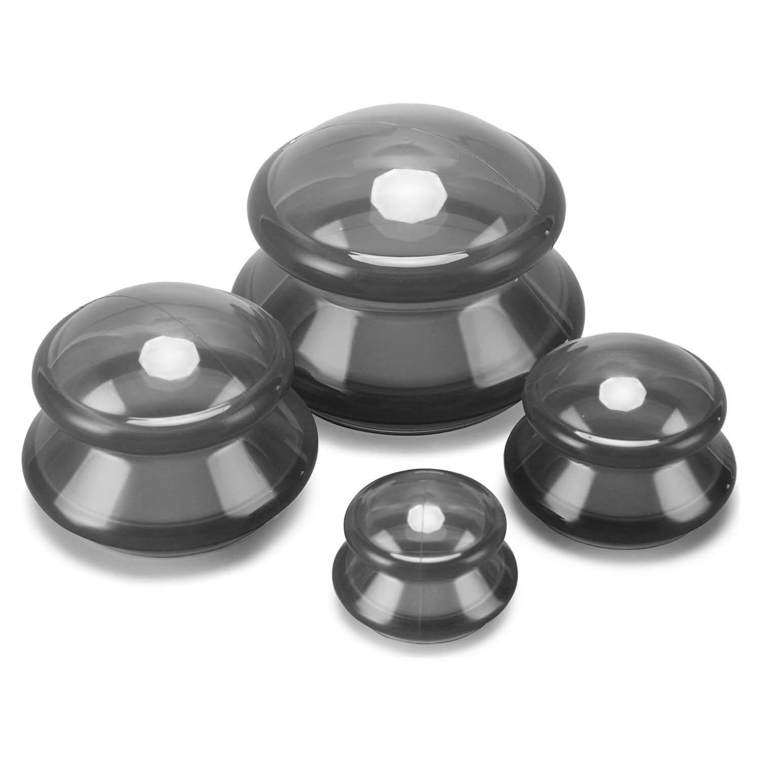 Juego de Ventosas de Silicona H-BDAY para Masaje y Celulitis