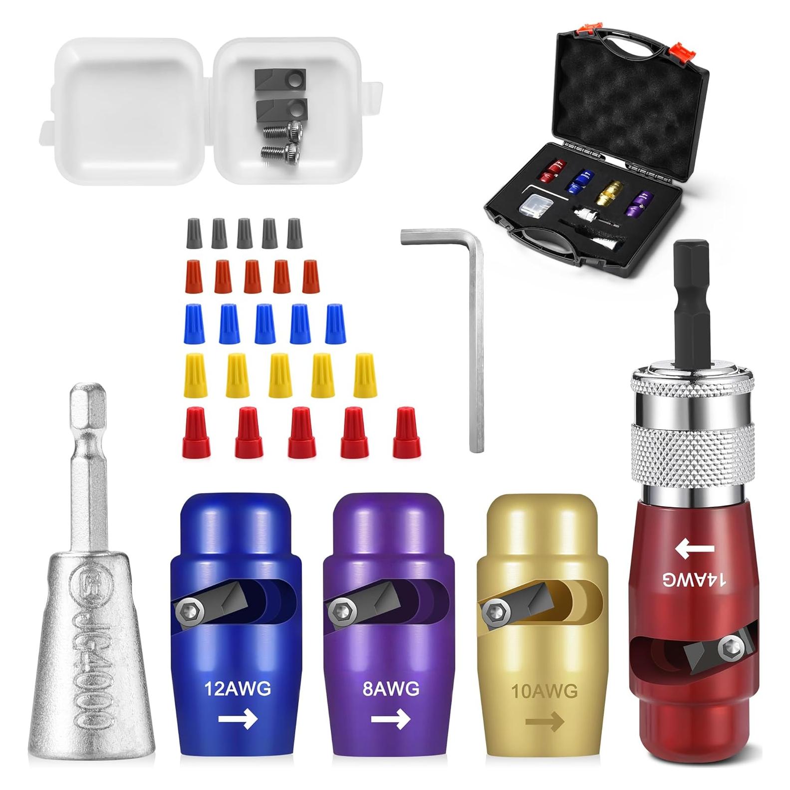 Juego de Pelacables SUTQIGUI 2024 para Cables AWG 14-8