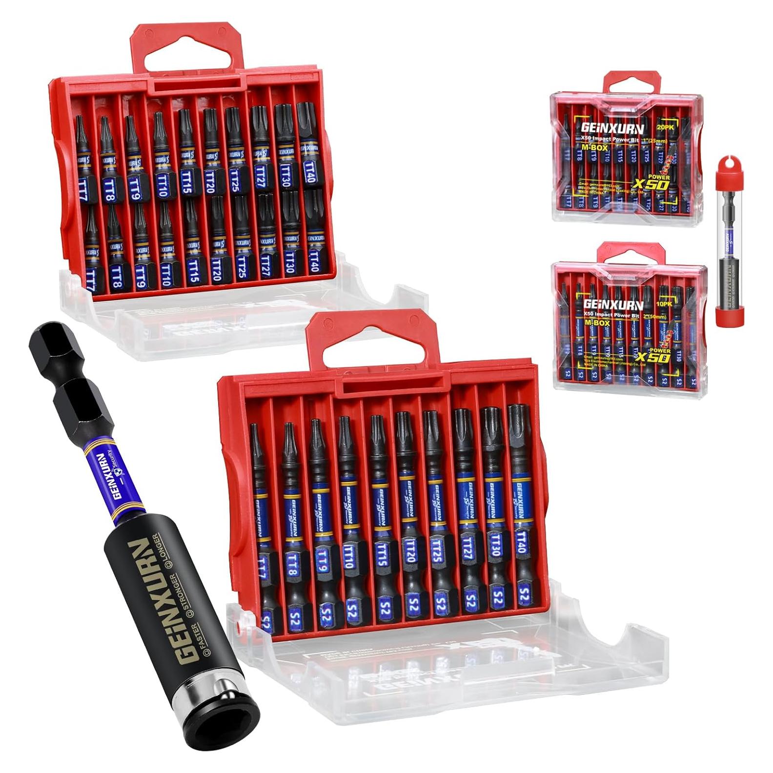 Juego de Puntas Torx de Seguridad 31 Piezas GEINXURN S2