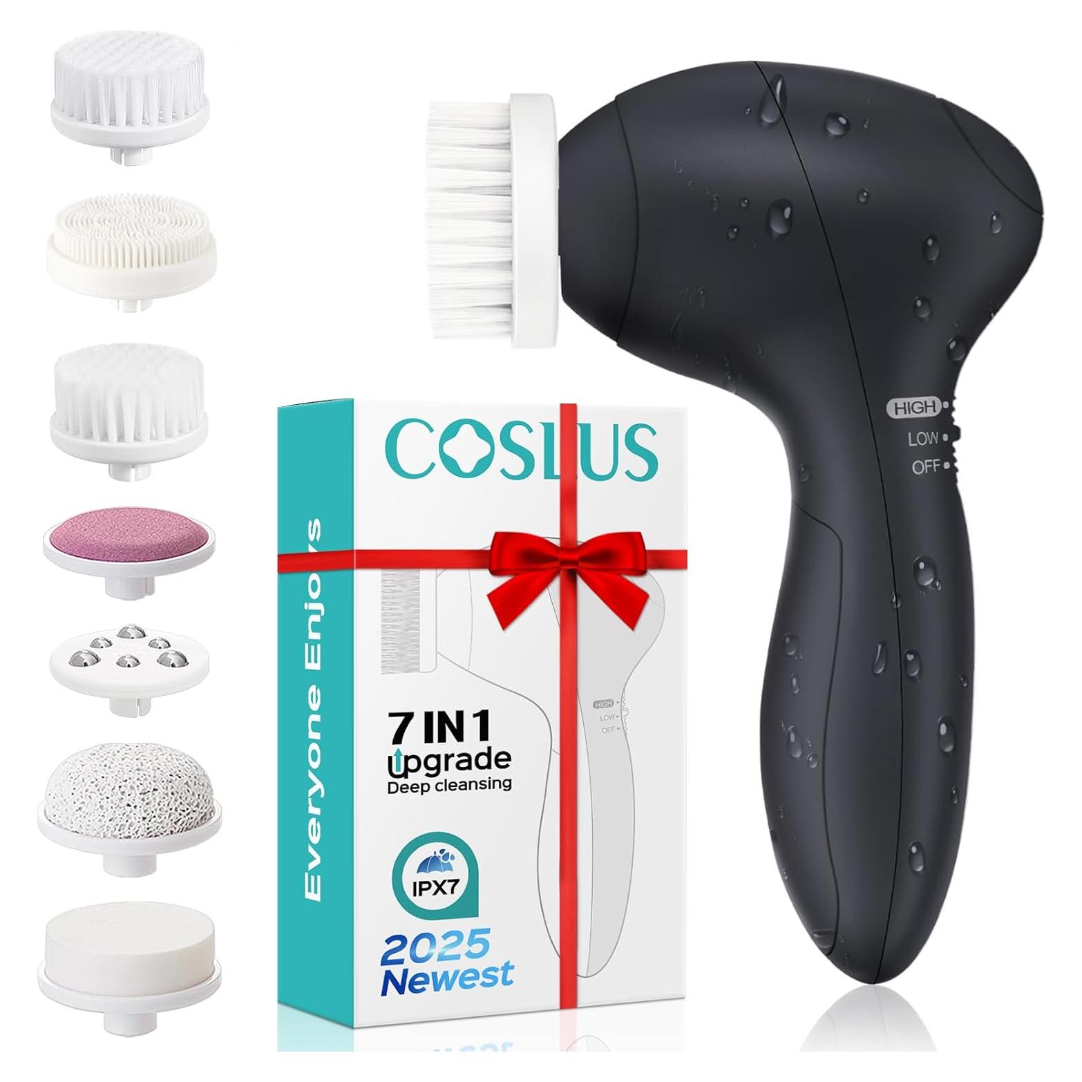 Cepillo Facial COSLUS 7 en 1 FBS-D Exfoliante Eléctrico