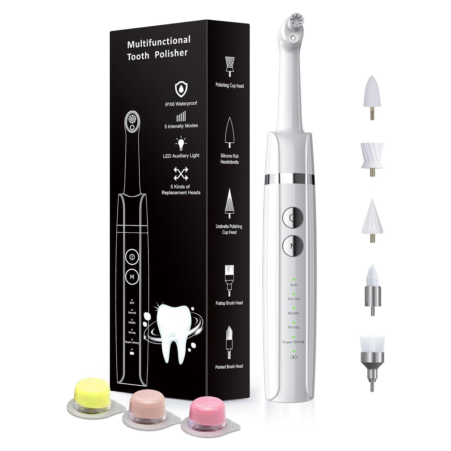 Pulidor Dental Eléctrico Zahnheld WD-JY-A02 con 5 Cabezas