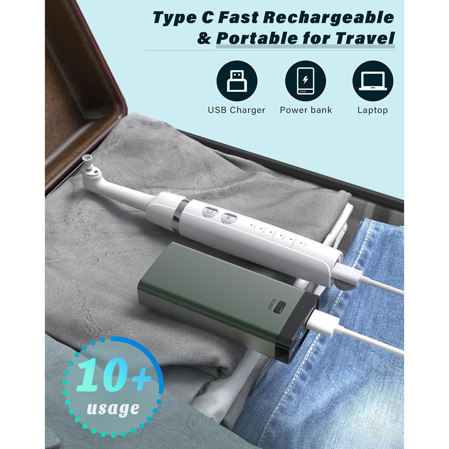 Pulidor Dental Eléctrico Zahnheld WD-JY-A02 con 5 Cabezas