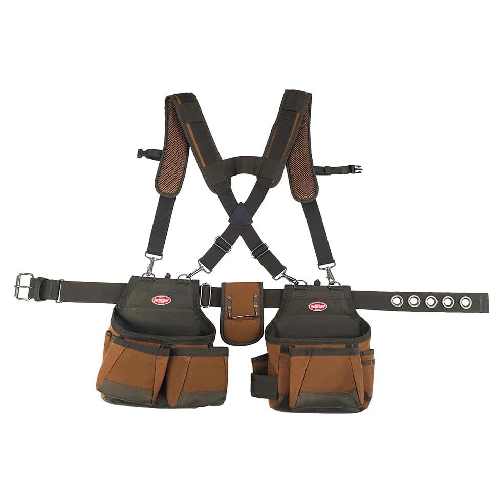 Cinturón de Herramientas Bucket Boss AirLift 12 Bolsillos Marrón