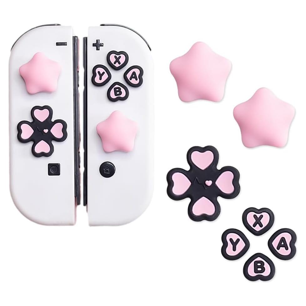 Tapones de Botones D-Pad y Joystick PERFECTSIGHT para Switch