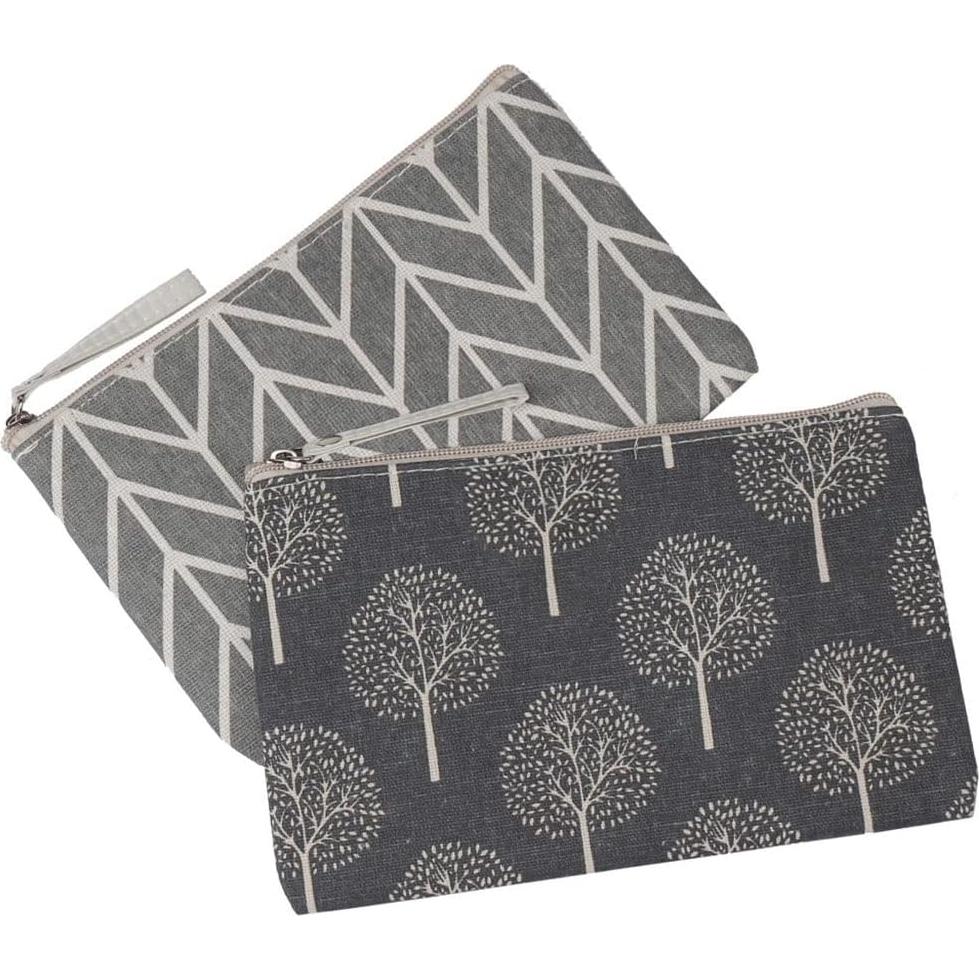 SUMAJU 2 Pcs Bolsa Cosmética Lona Multifuncional 21.8x14 cm