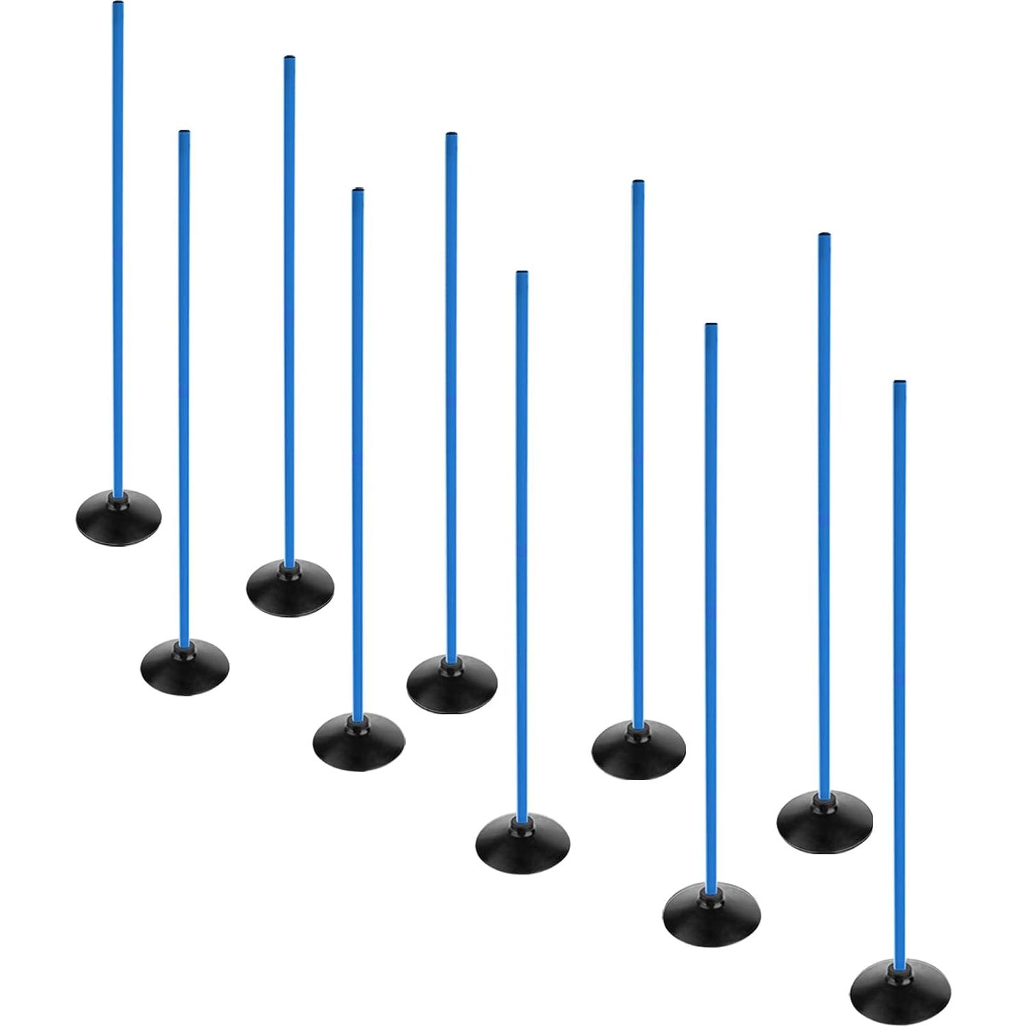 Postes de Agilidad para Fútbol ASENVER 1.49m 12 Pcs