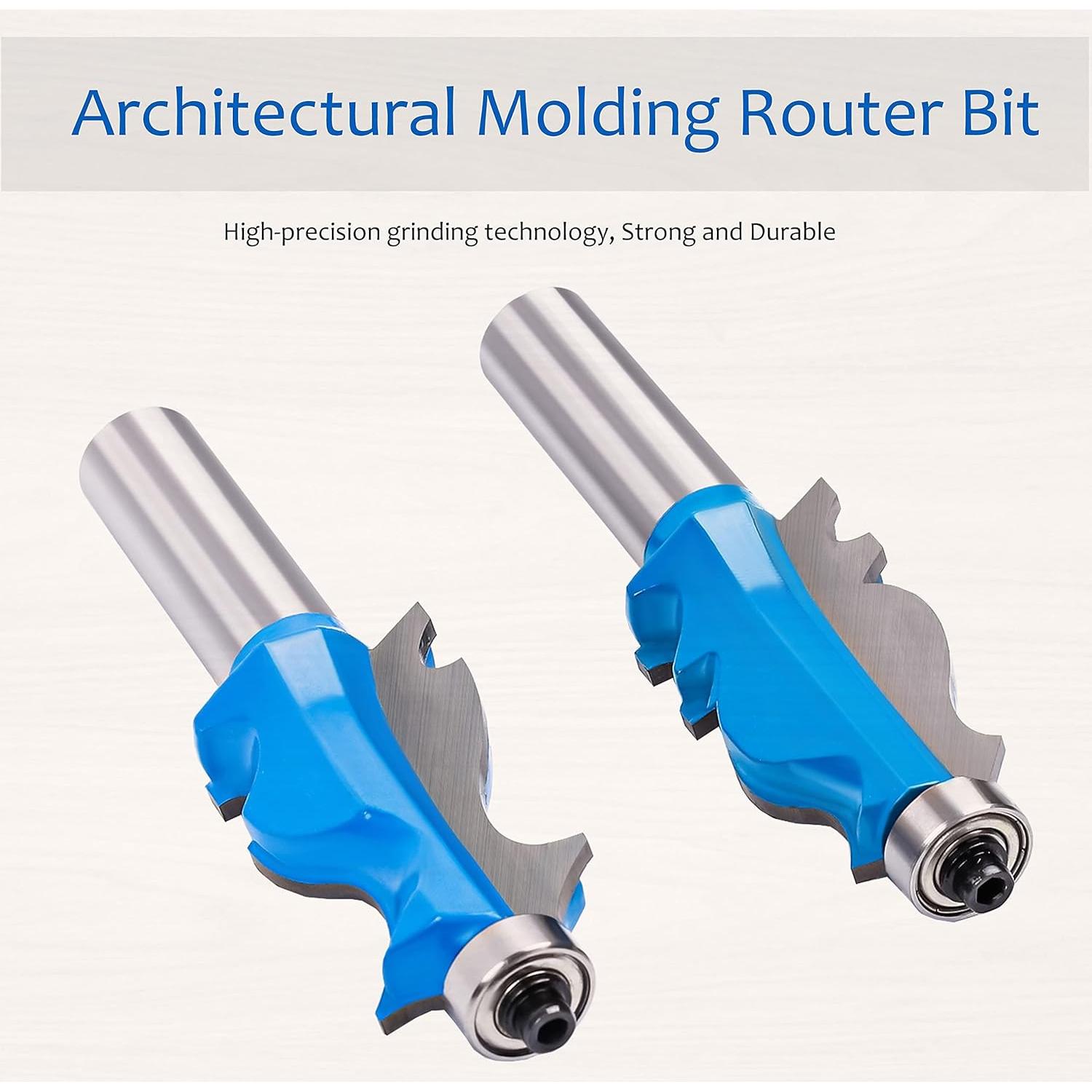 Juego de Brocas de Router de Moldeo 12mm Flytuo - 2 Piezas