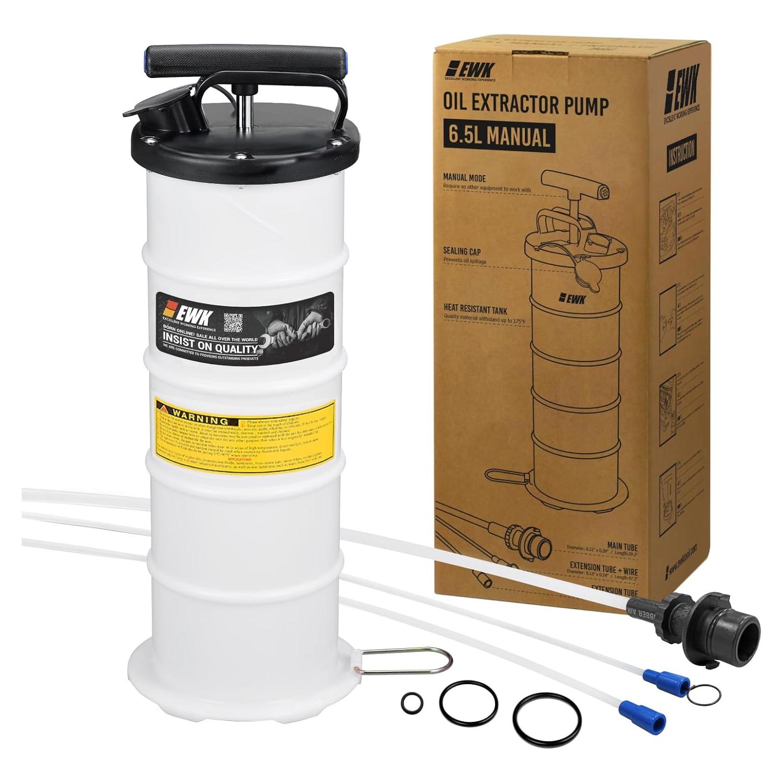 Bomba Extractora de Aceite EWK 6.5L Manual para Fluidos