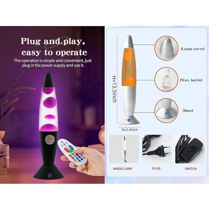 Lámpara de Movimiento Magma LED Liusha 34cm Control Remoto