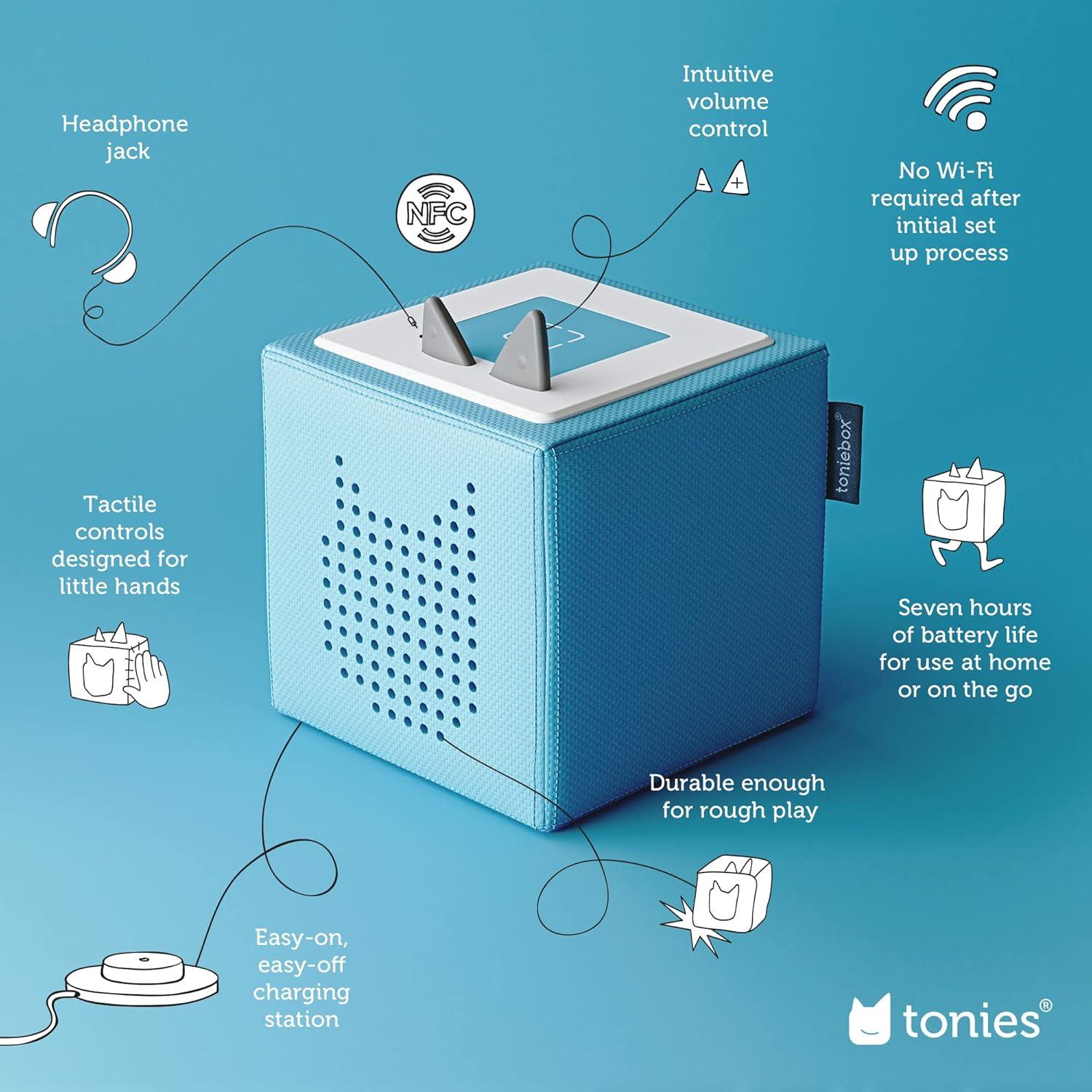 Toniebox Reproductor de Audio Infantil Tonies Disney Azul Claro