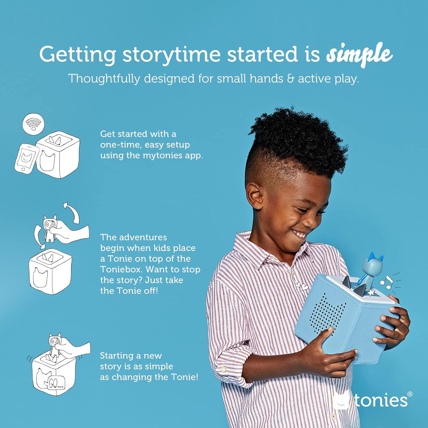 Toniebox Reproductor de Audio Infantil Tonies Disney Azul Claro