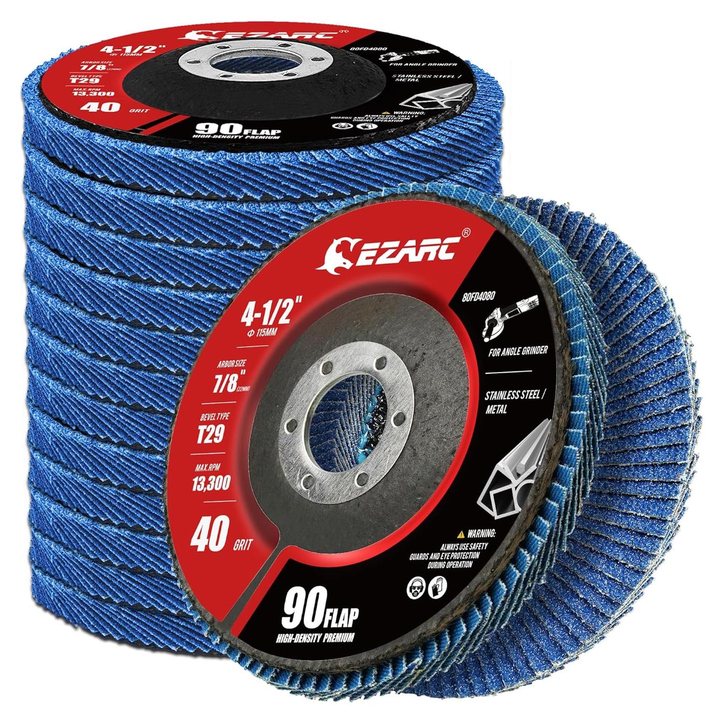 Discos de Aleta EZARC 40 Granos 11.43 cm Alta Densidad Paquete 12