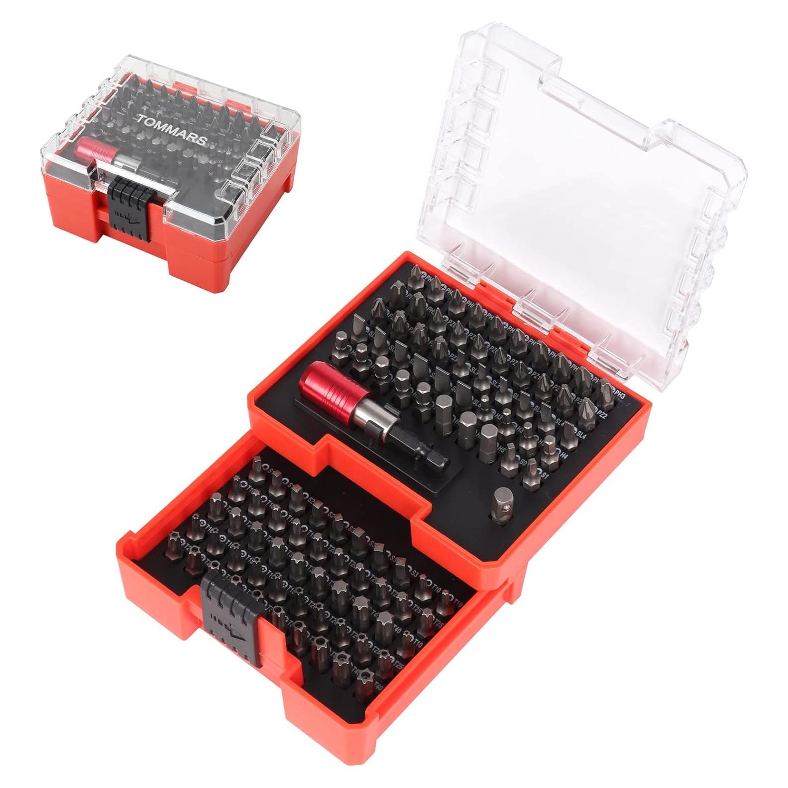 Juego de 102 Piezas de Puntas de Destornillador TOMMARS S2