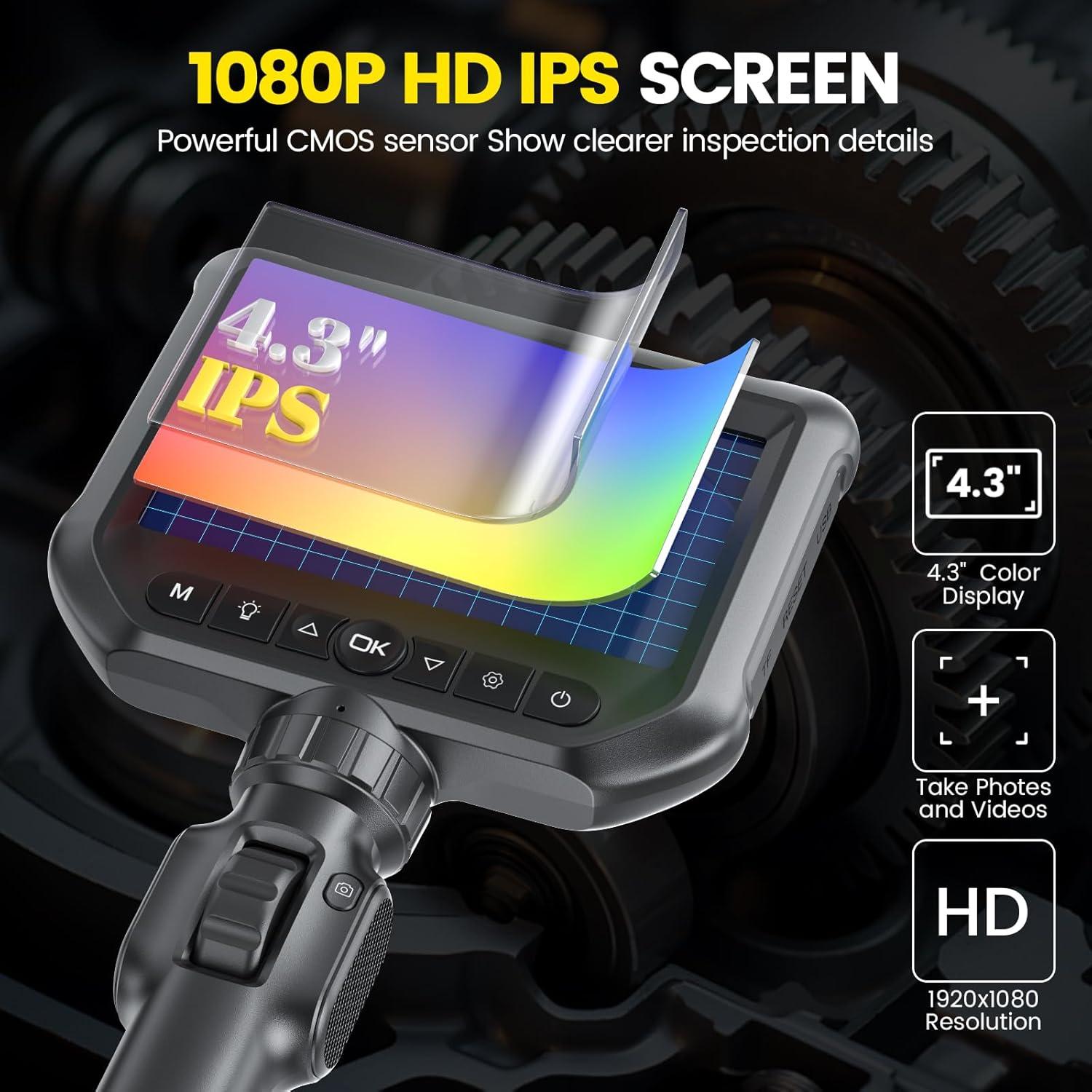 Cámara de Inspección Articulada GODIAG 1.01m con Luz LED