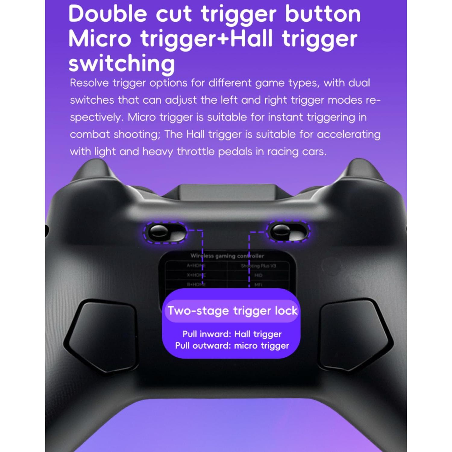 Controlador Inalámbrico COOBILE Gamepad Bluetooth Negro