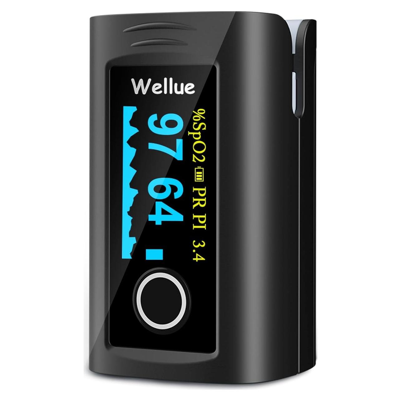 Oxímetro de Pulso Wellue Oxi 16, Monitor de Oxígeno y Pulso
