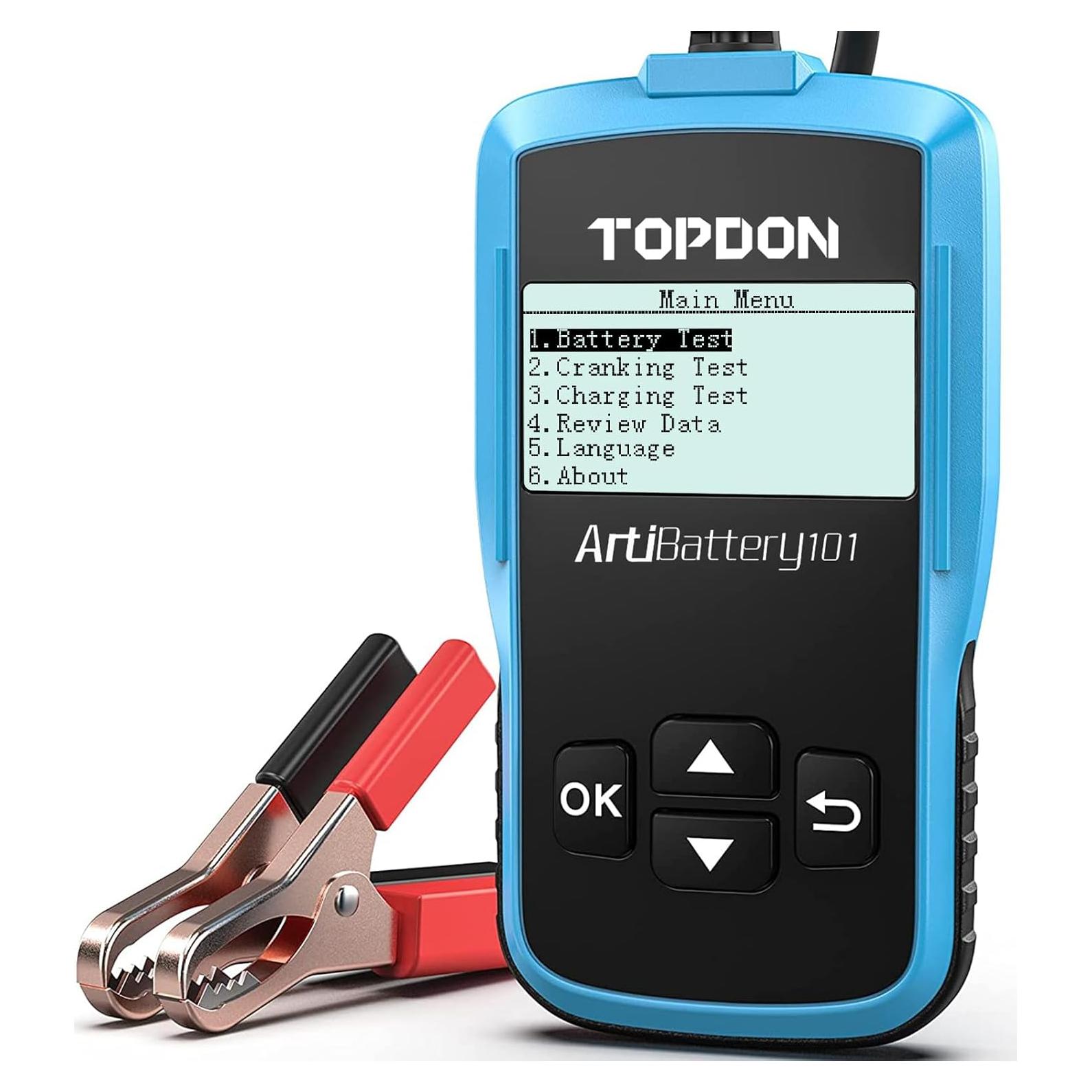 Probador de Batería TOPDON AB101 12V para Coches y SUVs