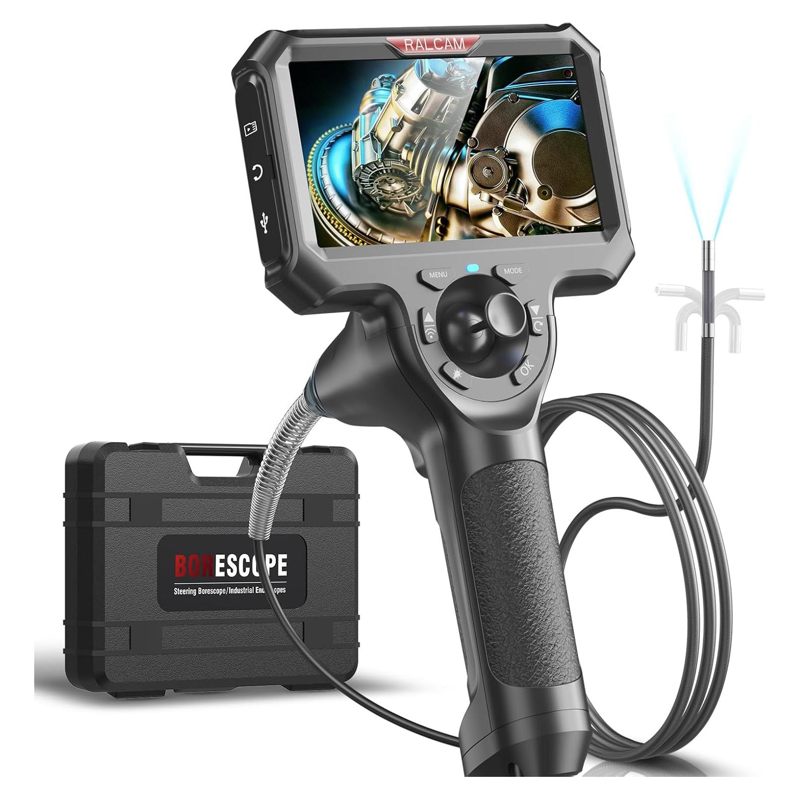 Cámara de Borescopio Articulada Ralcam 6.0mm 360° con Luz