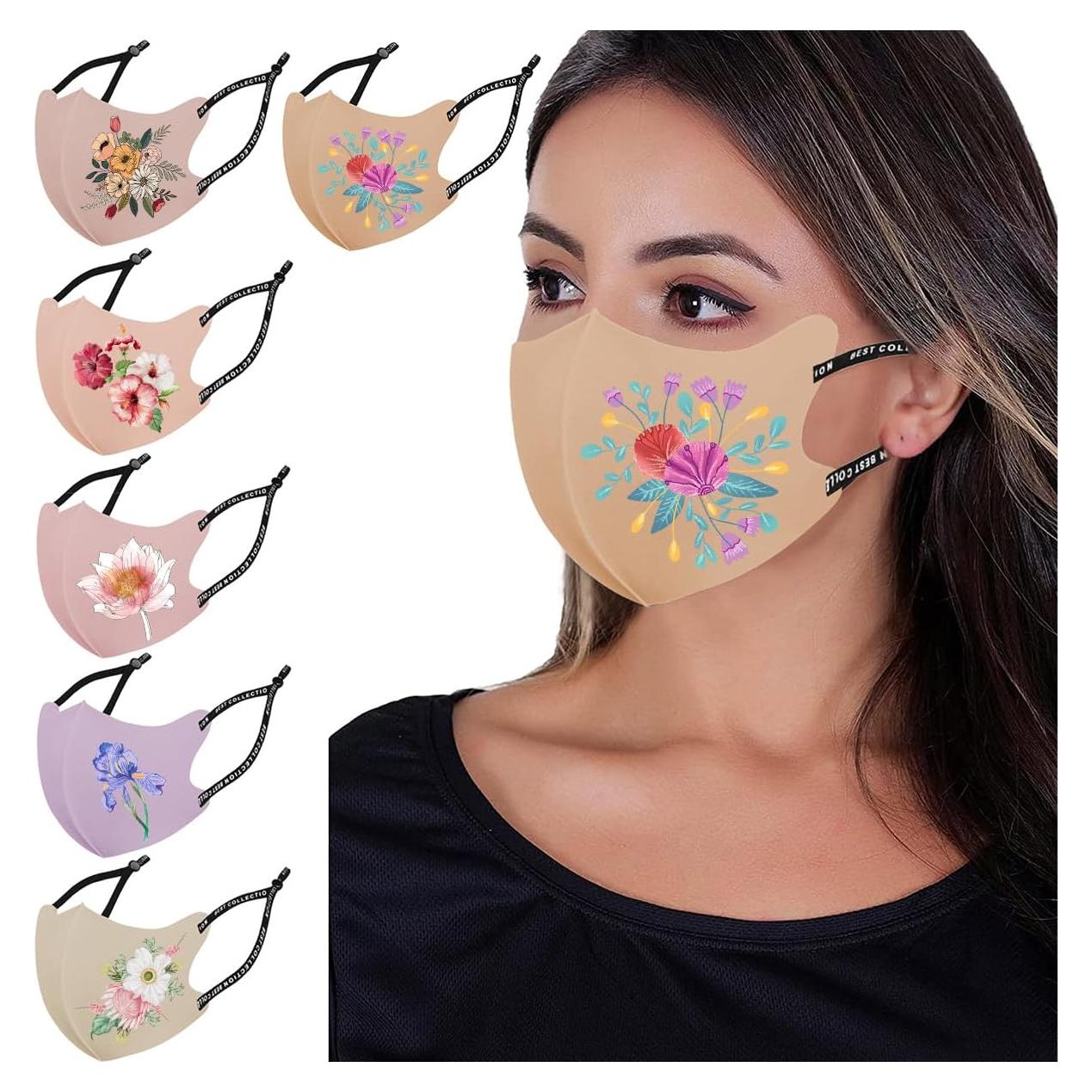 Mascarillas Faciales Reutilizables OMG Decor 6 Piezas Seda Fría