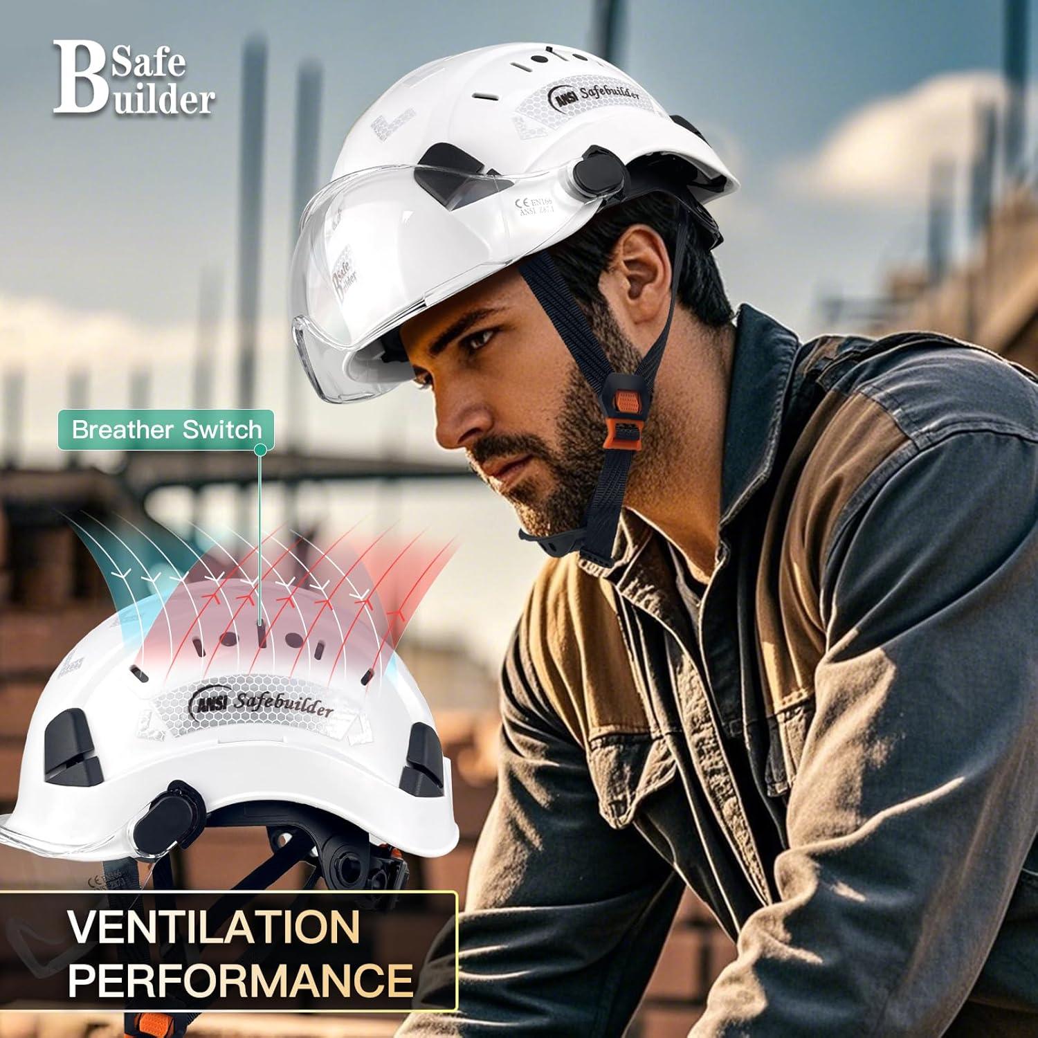 Casco de Seguridad SAFEBUILDER CR06+V Ajustable Ventilado