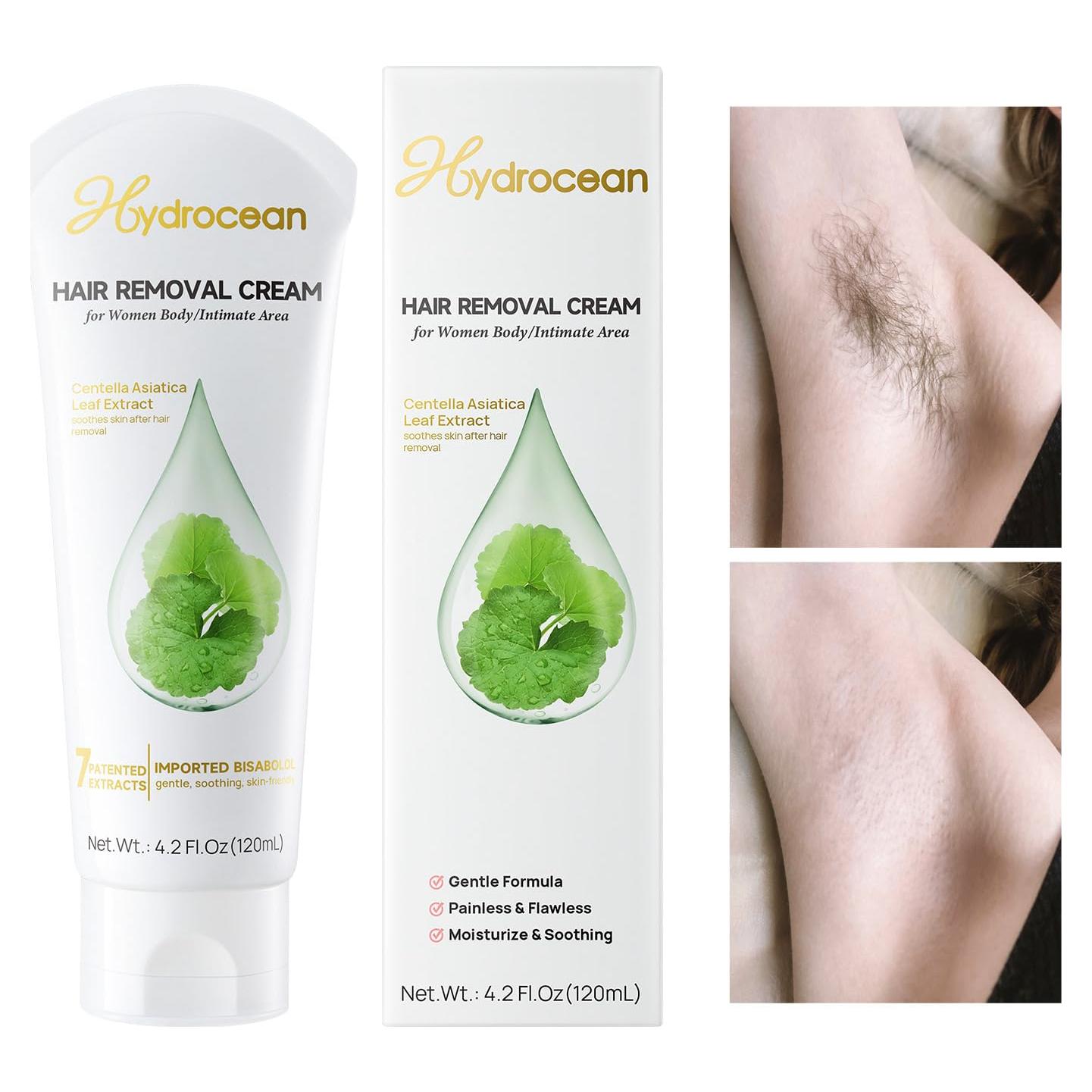 Crema Depilatoria Corporal HYDROCEAN 120ml - Indolora y Suave