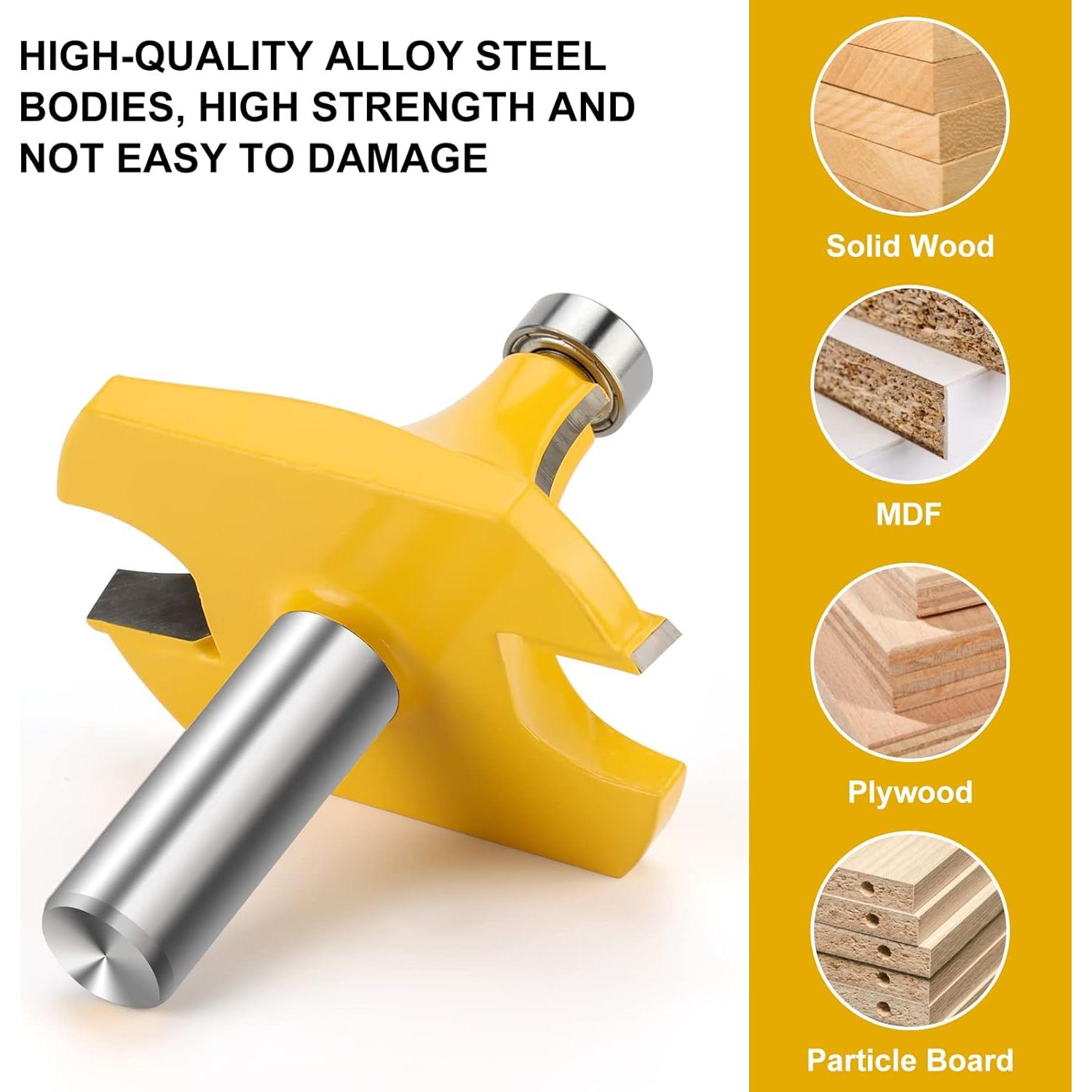 Fresa de Redondeo 1/2" Vástago Carburo Radio 1" Yueqing