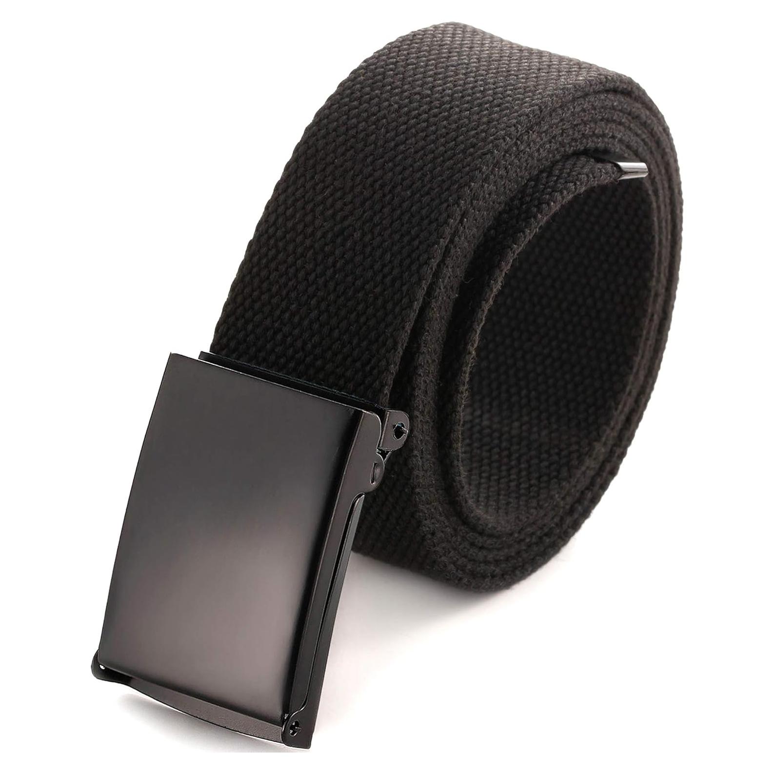 Cinturón de Lona Ajustable Mile High Life hasta 132 cm Negro