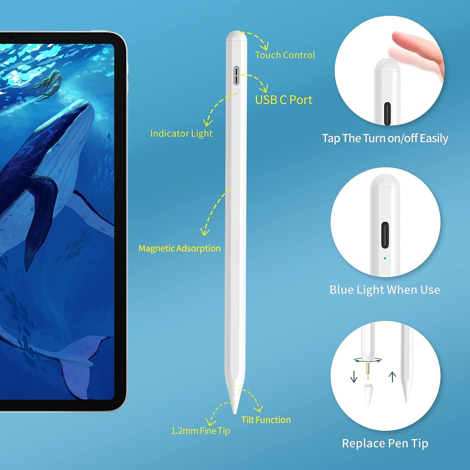 Lápiz Stylus ID718 para iPad 9ª y 10ª Gen - Carga Rápida