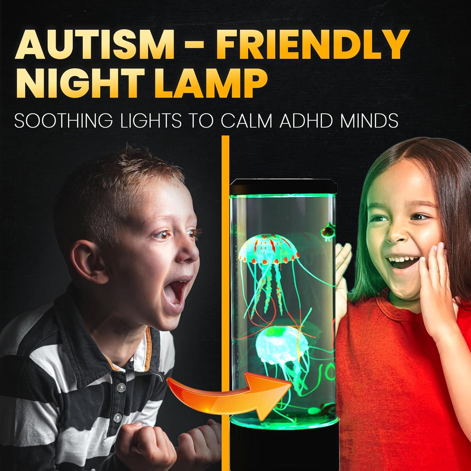 Lámpara Acuario de Medusas Brewish con Control Remoto LED