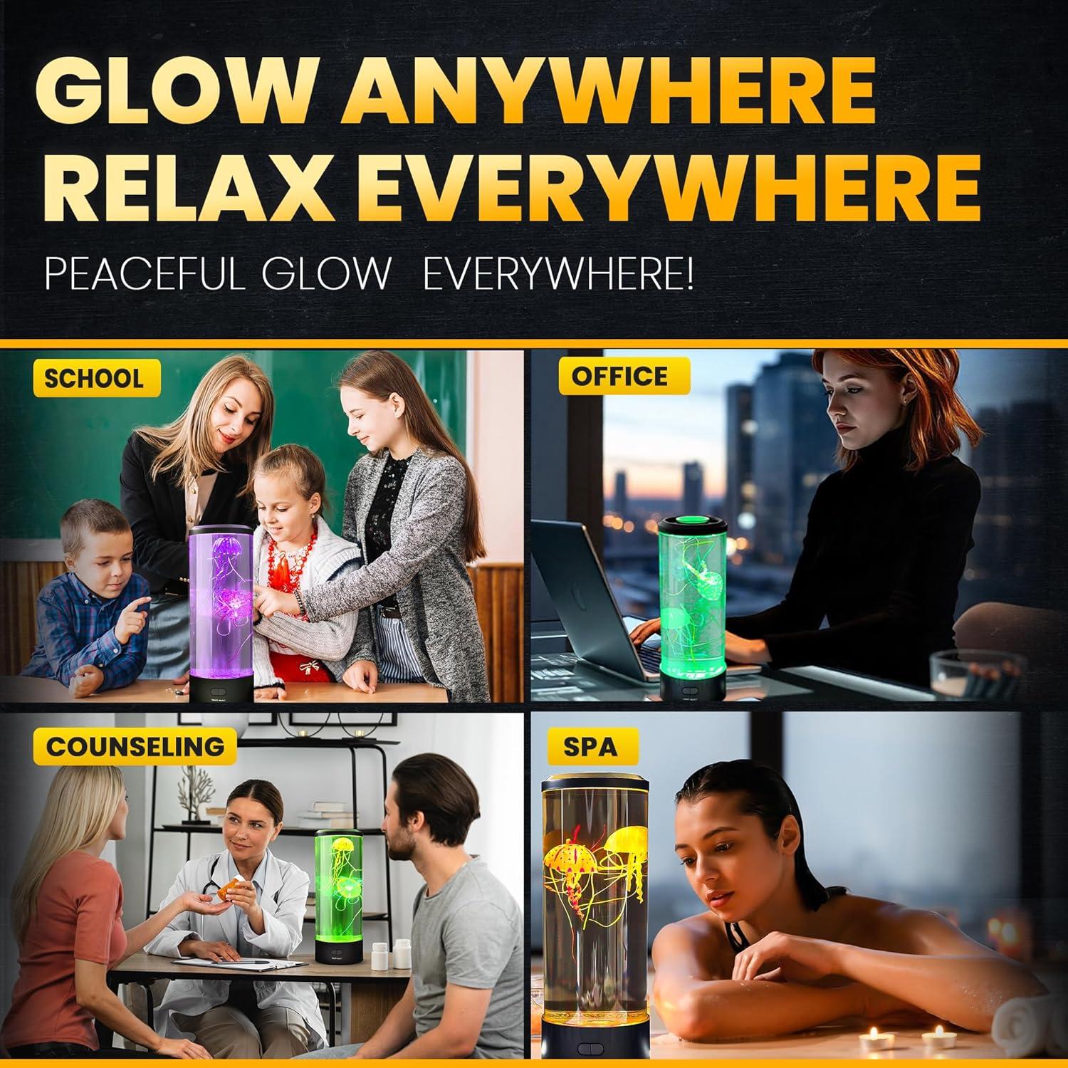 Lámpara Acuario de Medusas Brewish con Control Remoto LED