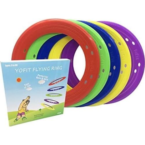 Disco Volador YOFIT Set de 5 Colores 24,89 cm Actividades