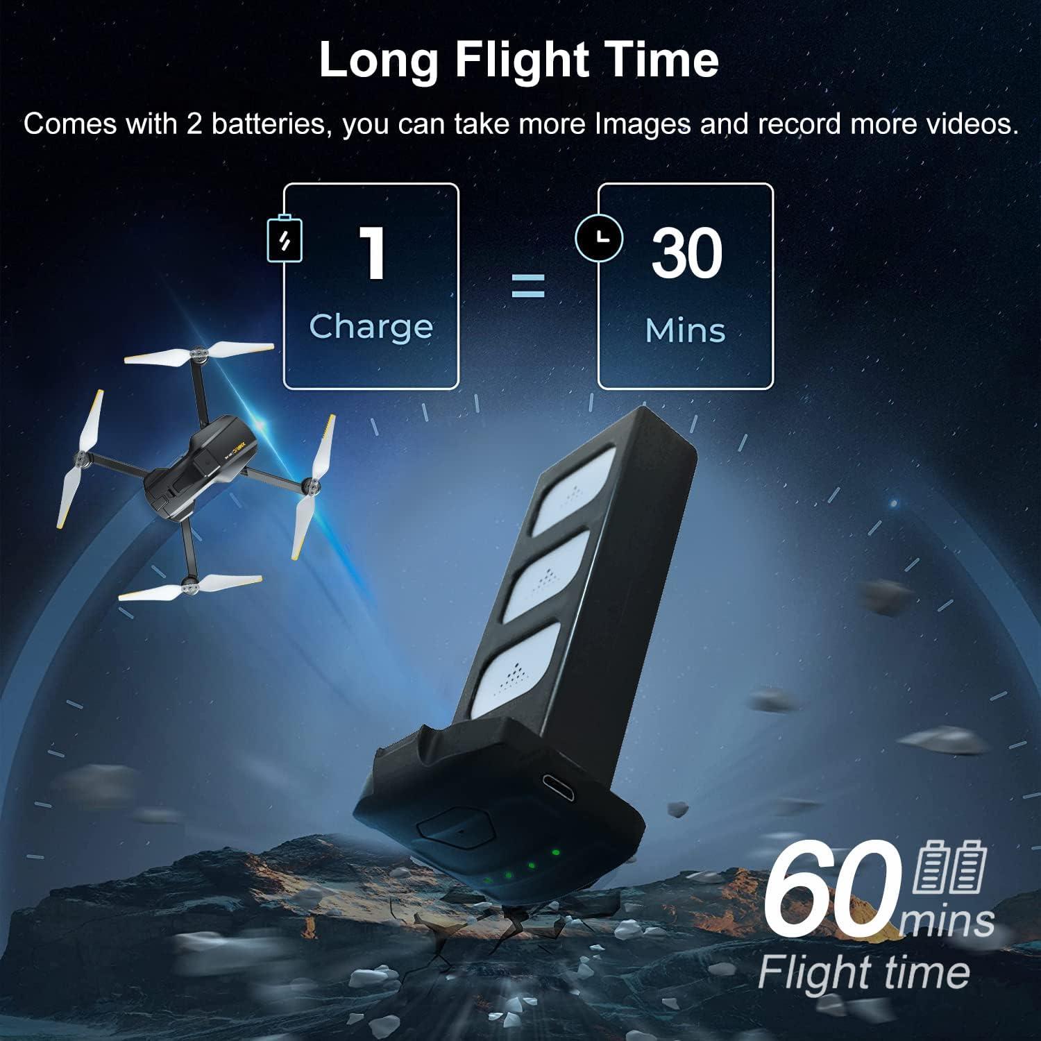 Dron MUHOSE M10 Ultra 4K con gimbal EIS y 4 km de alcance