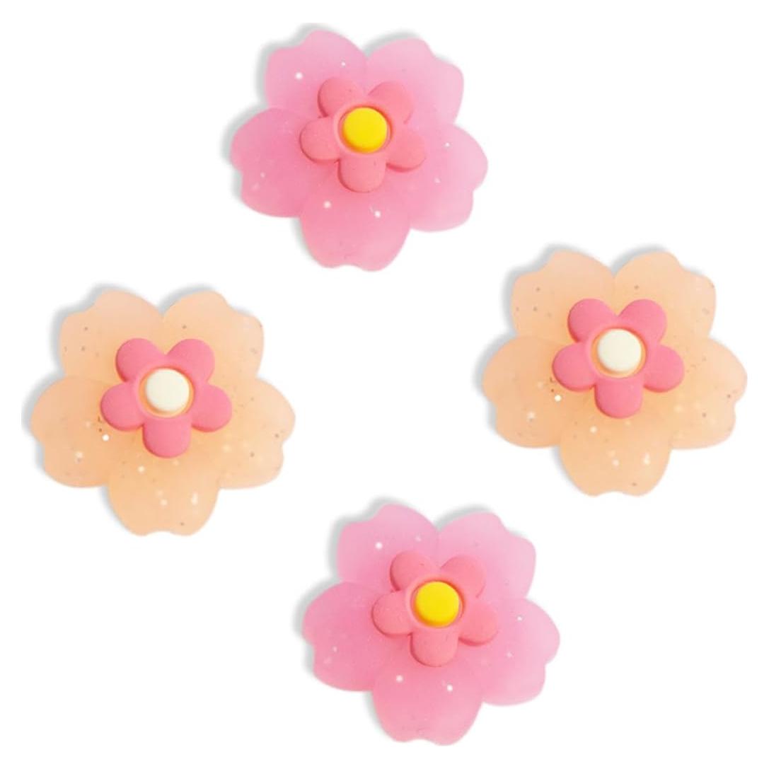 Tapas de Agarre para Joycon PERFECTSIGHT Sakura Rosa Naranja