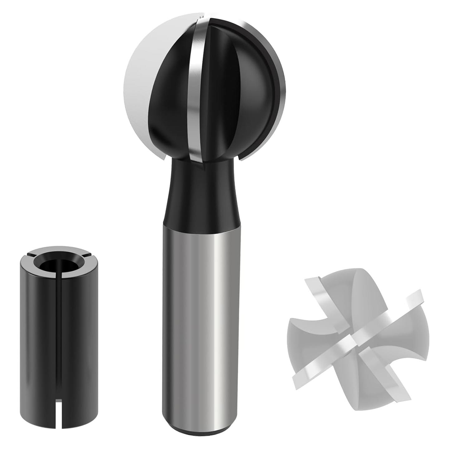 Fresa Esférica 12mm ROOCBIT Caja Cove 4 Flutas Carburo