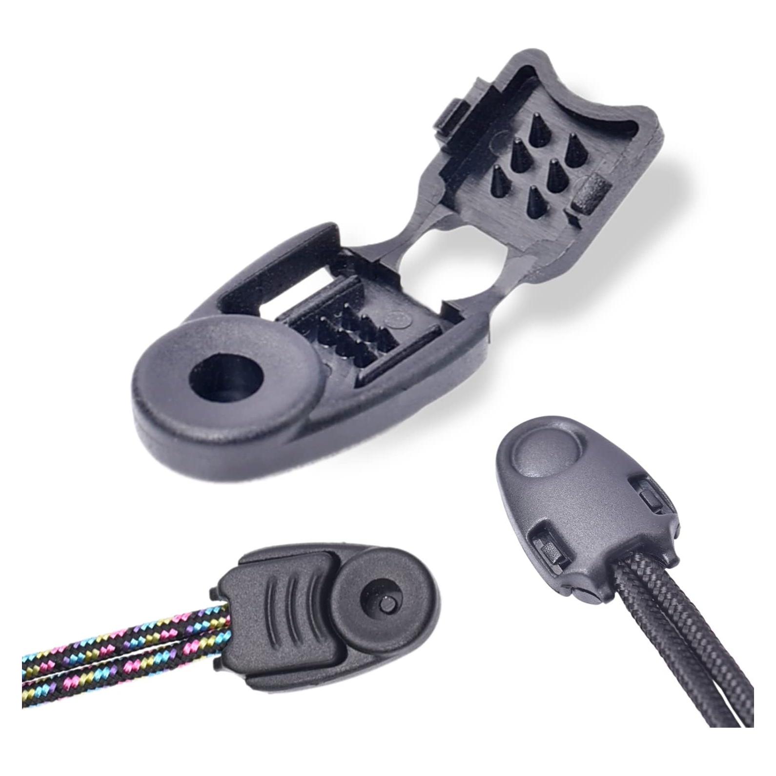 20 Cierres de Cremallera Plástico Negro CooBigo 27.5x17.5mm