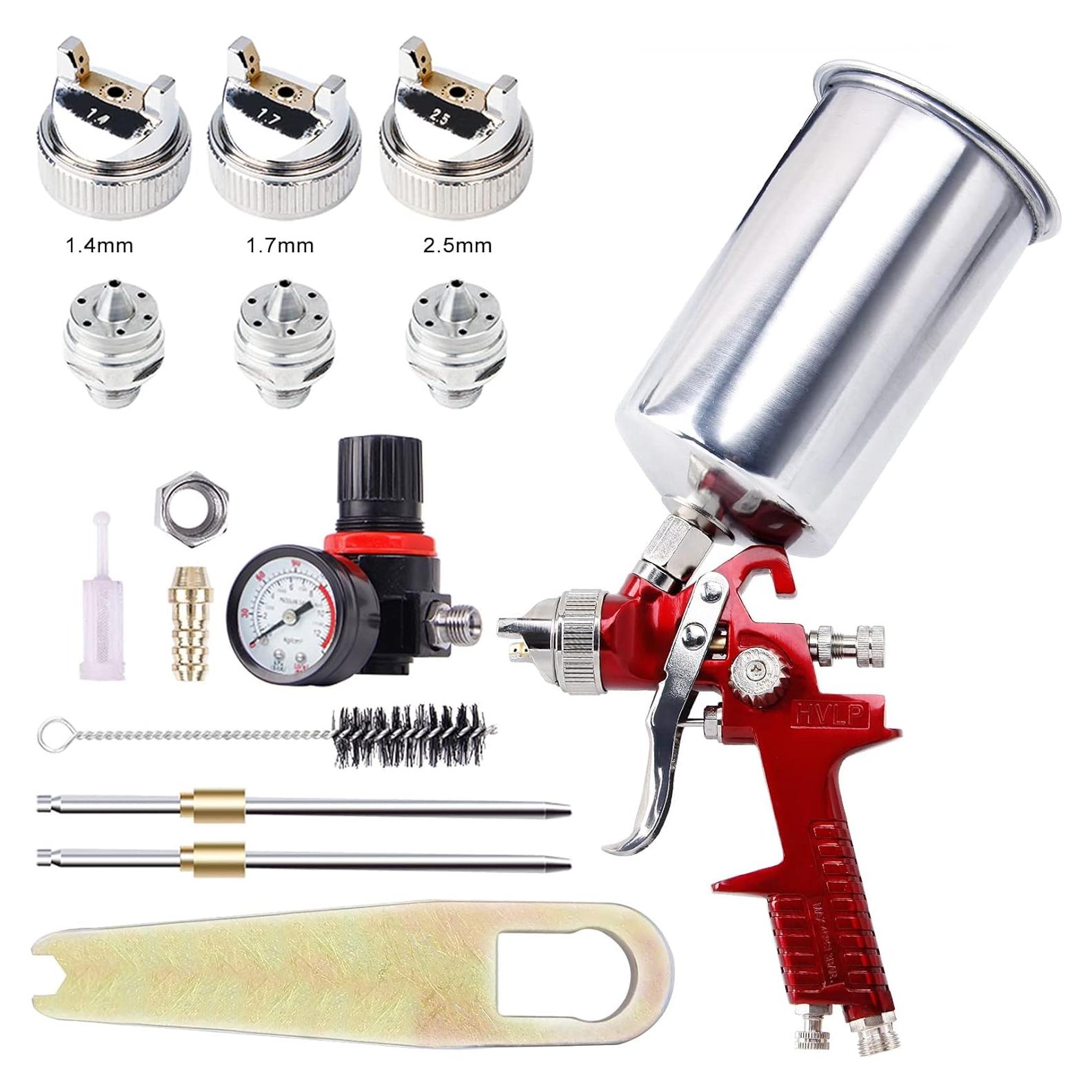 Pistola de Pulverización HVLP BANG4BUCK 1L 1.4mm 1.7mm 2.5mm