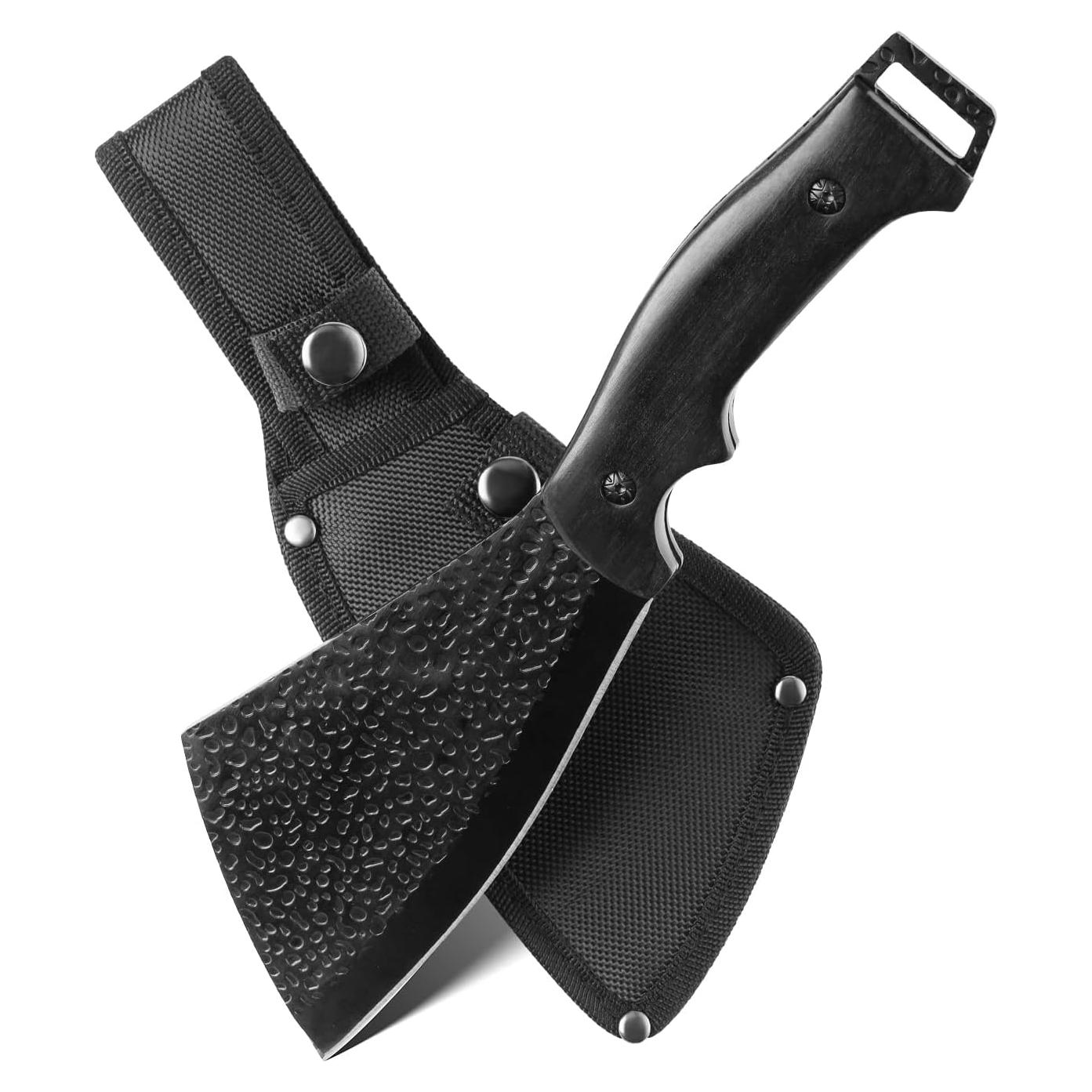 Hacha Táctica Leopcito 27.5 cm con Funda para Camping