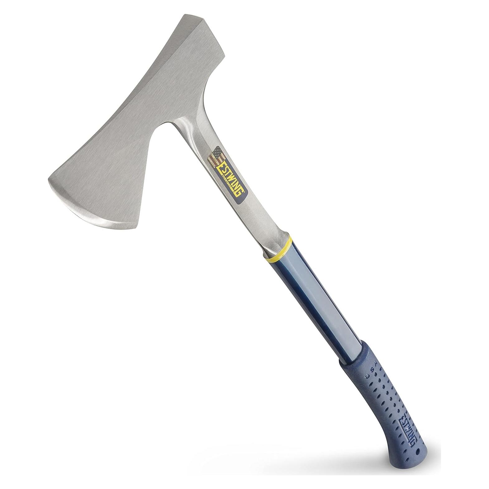 Hacha de Campista Estwing E45A - Acero Forjado 66 cm Azul