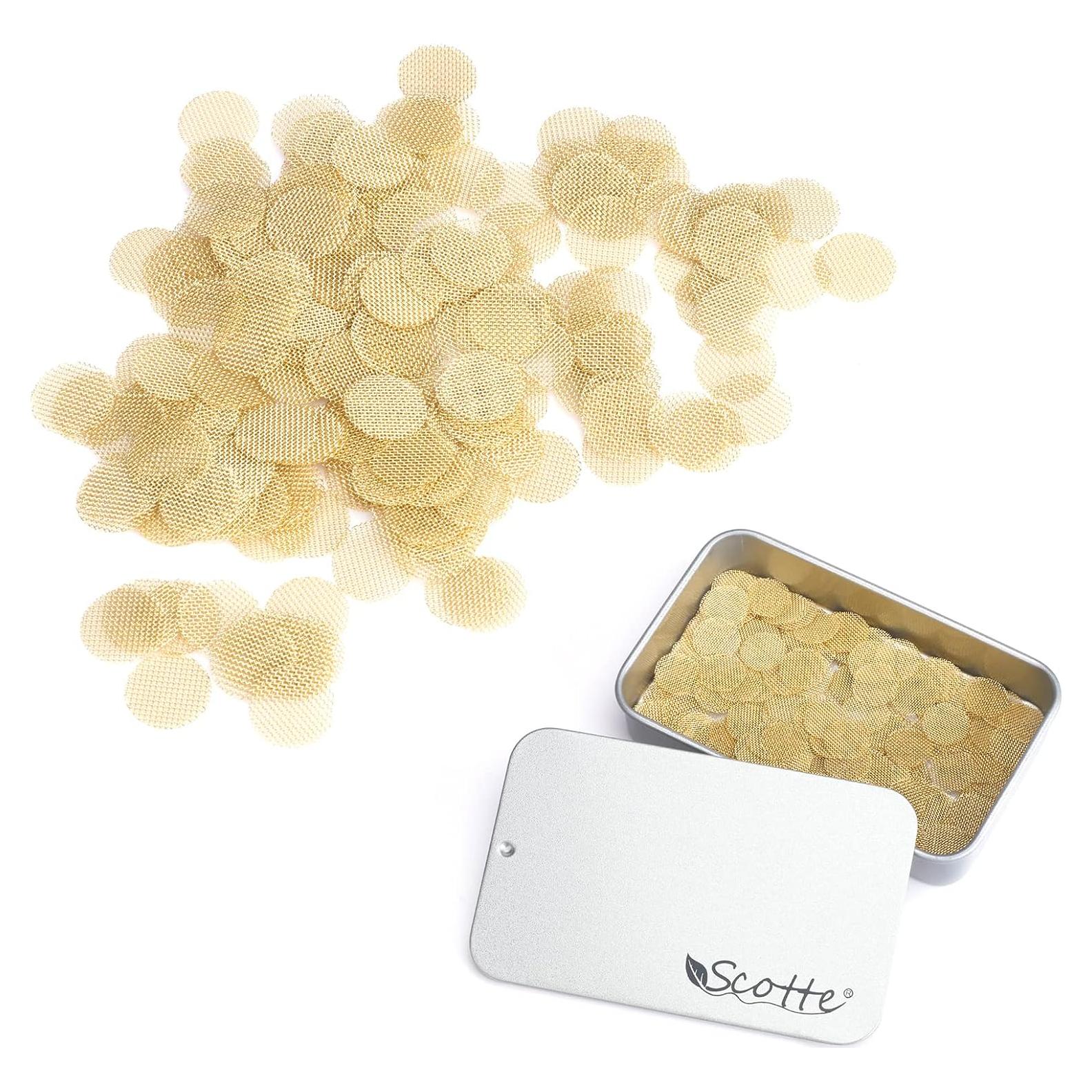 Pantallas de Tubo de Latón Scotte 200 Piezas 9.5mm