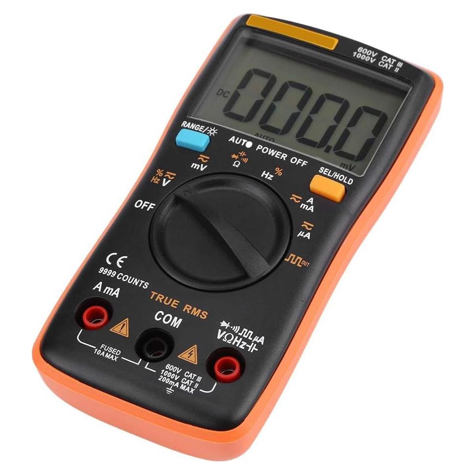 Multímetro Digital Walfront AN8008 True-RMS 269g Pruebas