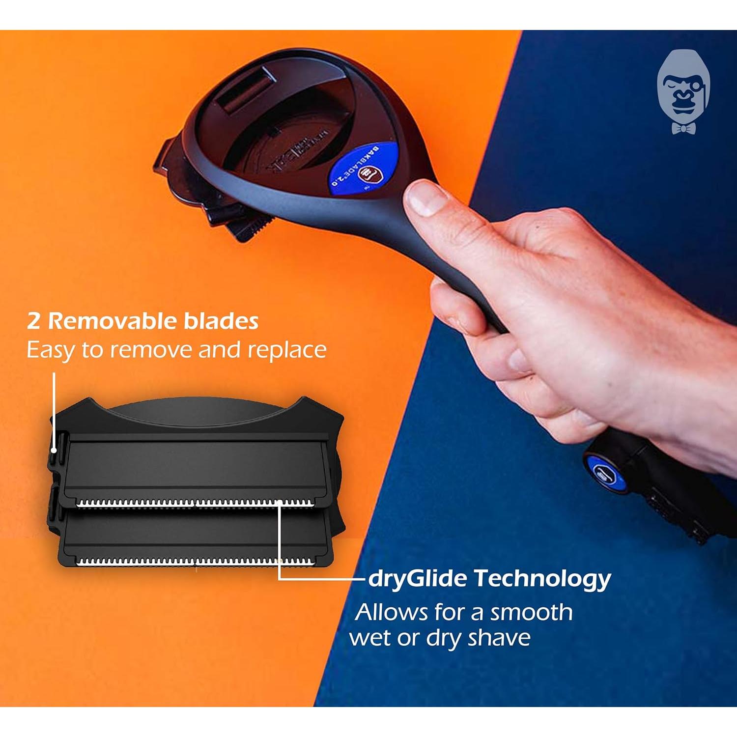 Afeitadora de Espalda BakBlade 2.0 para Hombres - Ergonómica y Segura