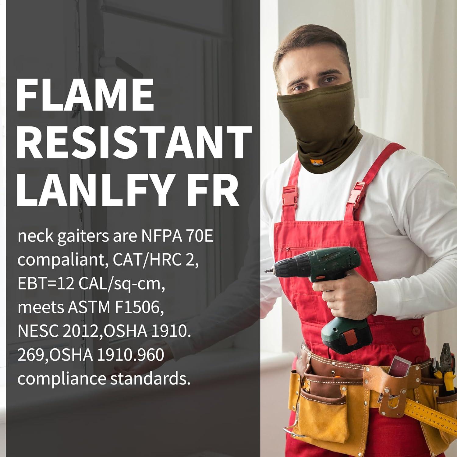 Gaiter de Cuello FR LANLFY Verde Militar Transpirable