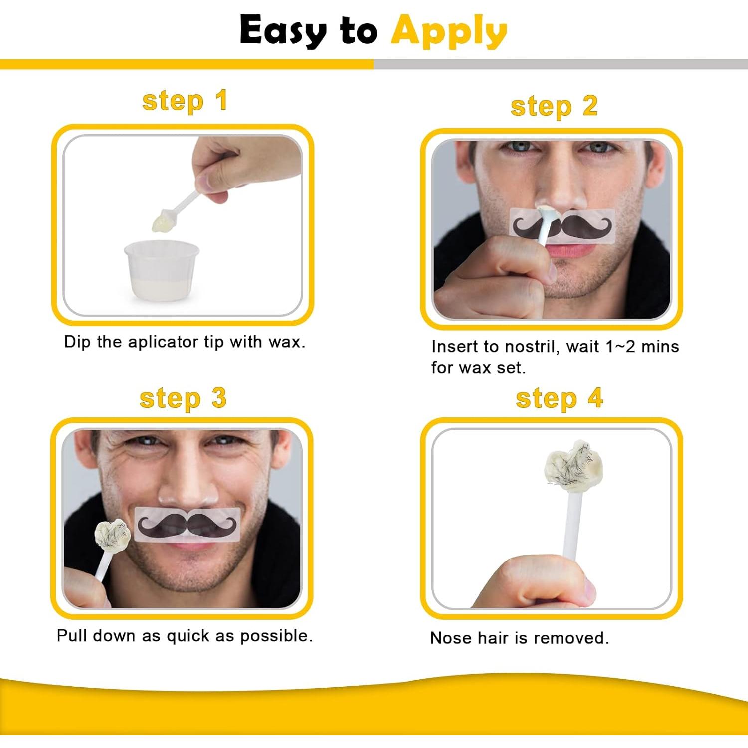 Kit de Cera para Vello Nasal Charmonic 120g - 40 Aplicadores