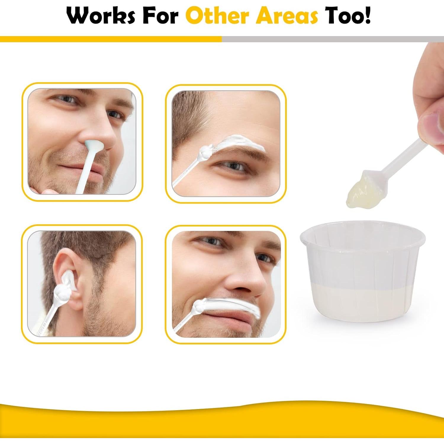 Kit de Cera para Vello Nasal Charmonic 120g - 40 Aplicadores